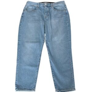 Torrid Feel The Fit High Rise Button Fly Blue Jeans Light Wash Denim Pants 16R